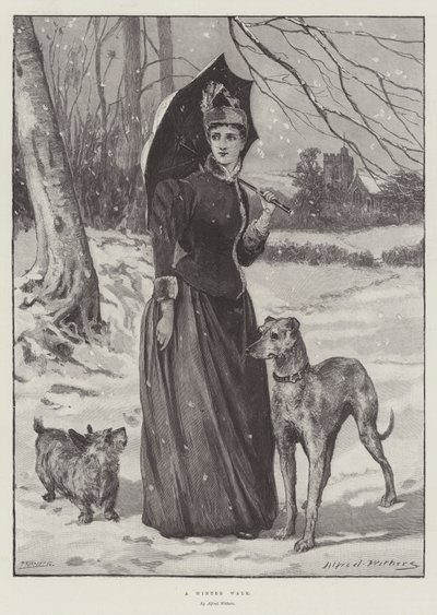 A Winter Walk by Alfred Withers